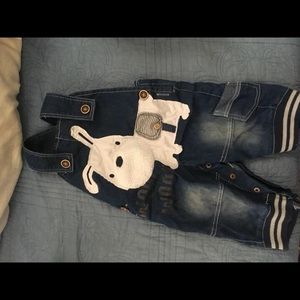 9-12 month overalls